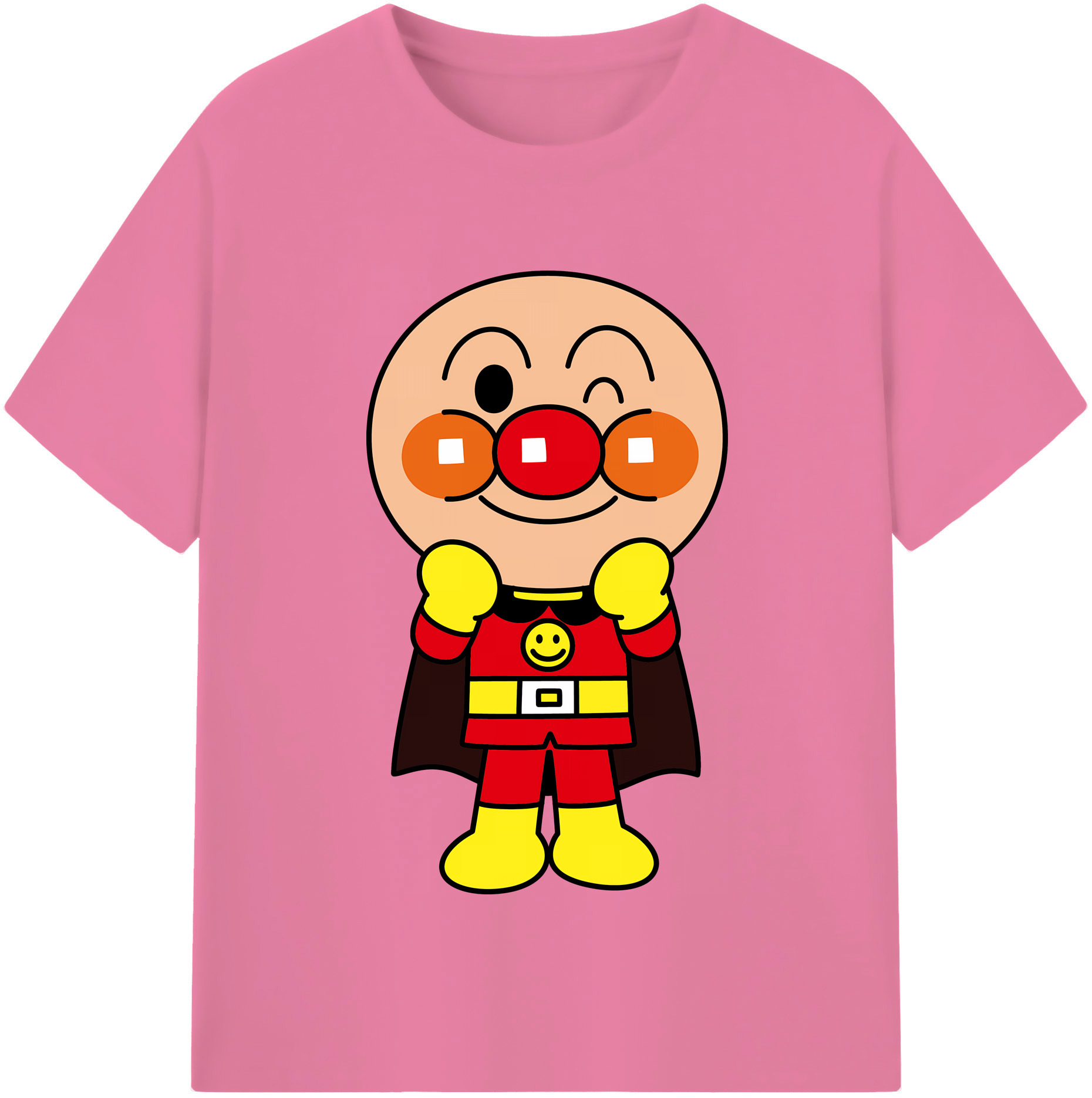 （画像用） アンパンマン Anpanman 綿100％半袖Tシャツ（フロントプリント）